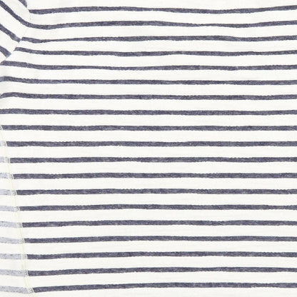 Gap Womens Blue Striped  Pullover Jumper Size M