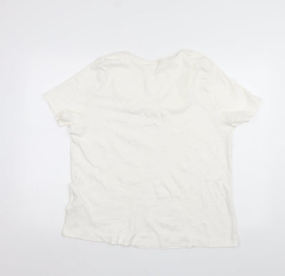 JULIPA Womens White   Basic T-Shirt Size 18