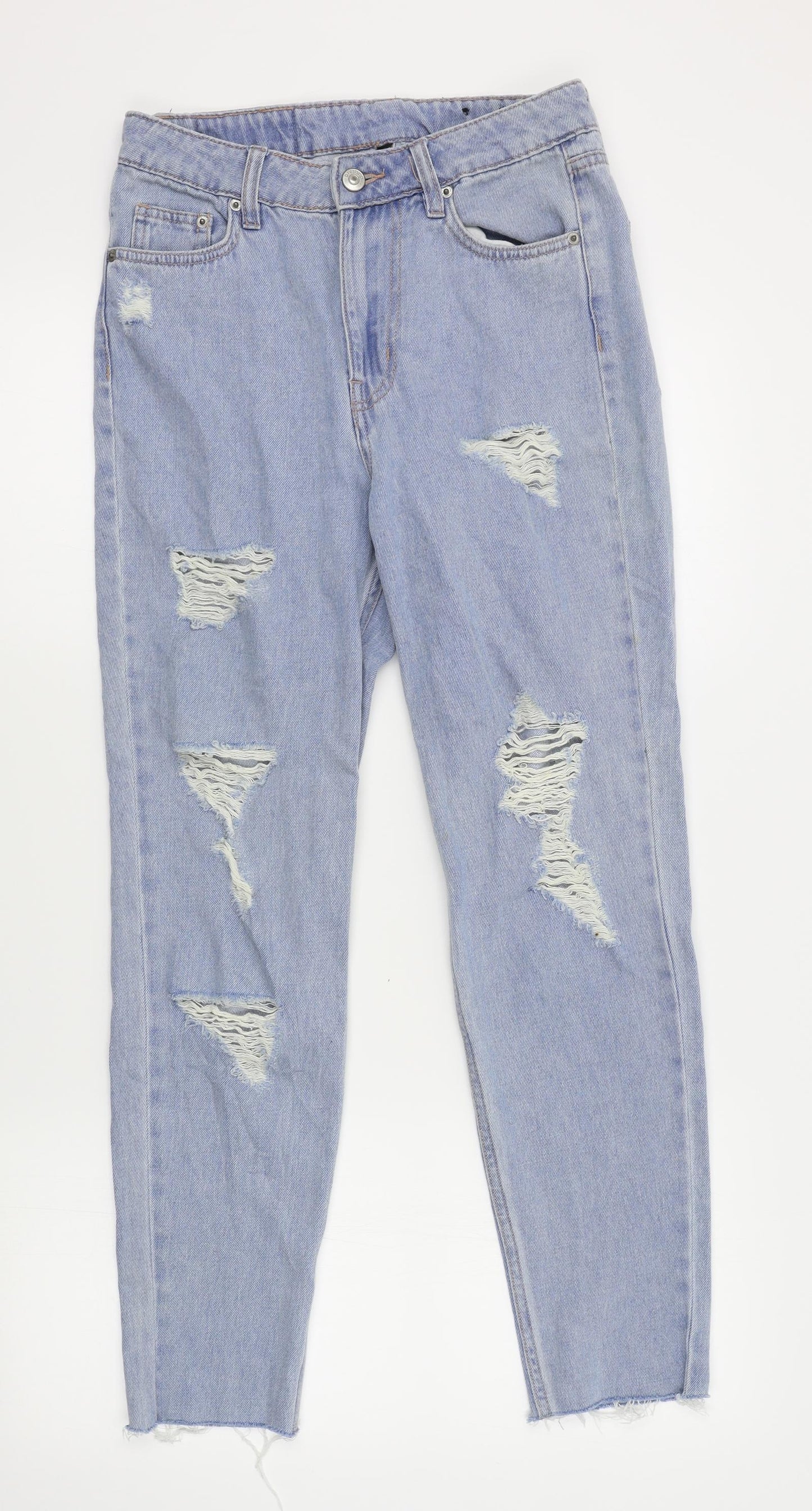 Womens UK Size 10 H&M Regular Fit Straight Blue Jeans