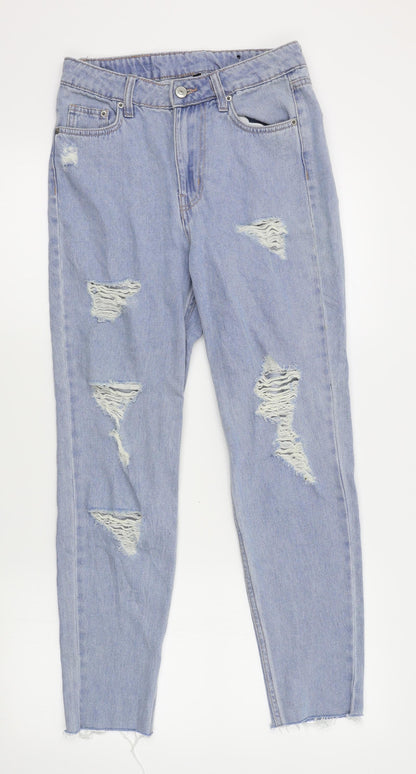 Womens UK Size 10 H&M Regular Fit Straight Blue Jeans