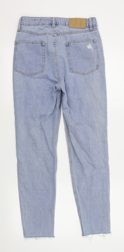 Womens UK Size 10 H&M Regular Fit Straight Blue Jeans