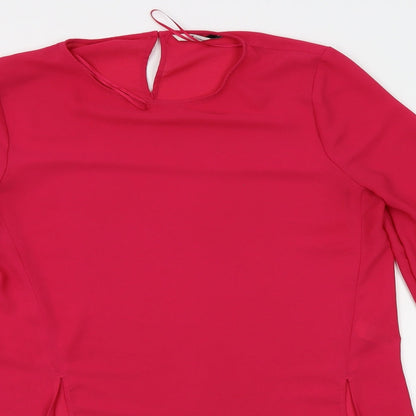 TU Womens Pink   Basic Blouse Size 10