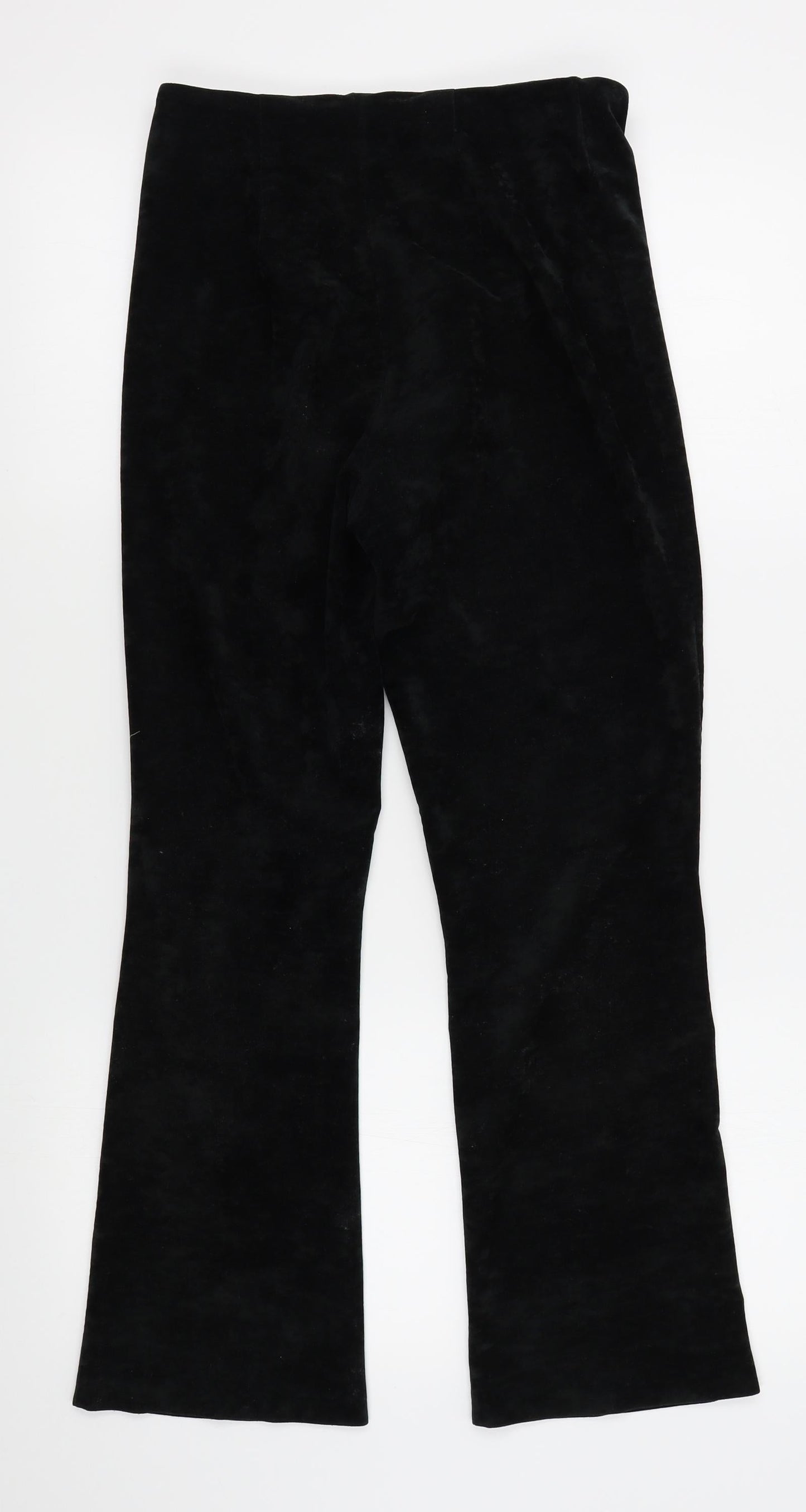 M&S Womens Black   Bloomer Trousers Size 12 L26 in - felt feel