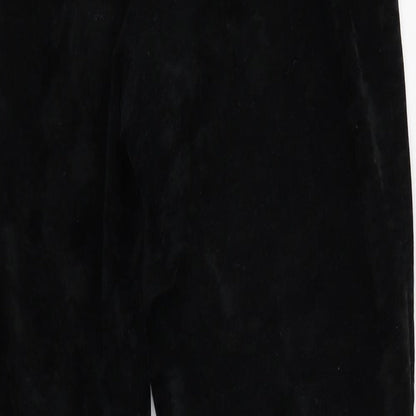 M&S Womens Black   Bloomer Trousers Size 12 L26 in - felt feel