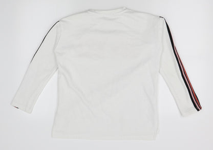 Primark Boys White   Pullover Jumper Size 12-13 Years  - merci