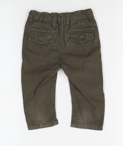 Matalan Baby Grey   Cargo Jeans Size 6-9 Months