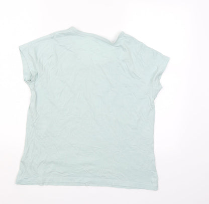 Womens UK Size 12 M&S Green Basic Blouse