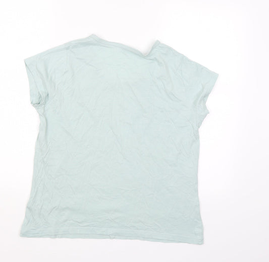 Womens UK Size 12 M&S Green Basic Blouse