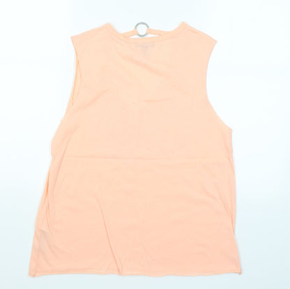Womens UK Size 12 New Look Pink Basic Blouse