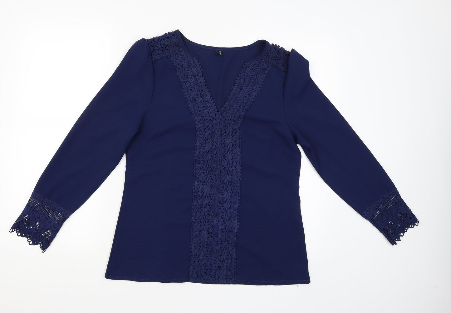 Womens UK Size S Blooming Jelly Blue Basic Blouse