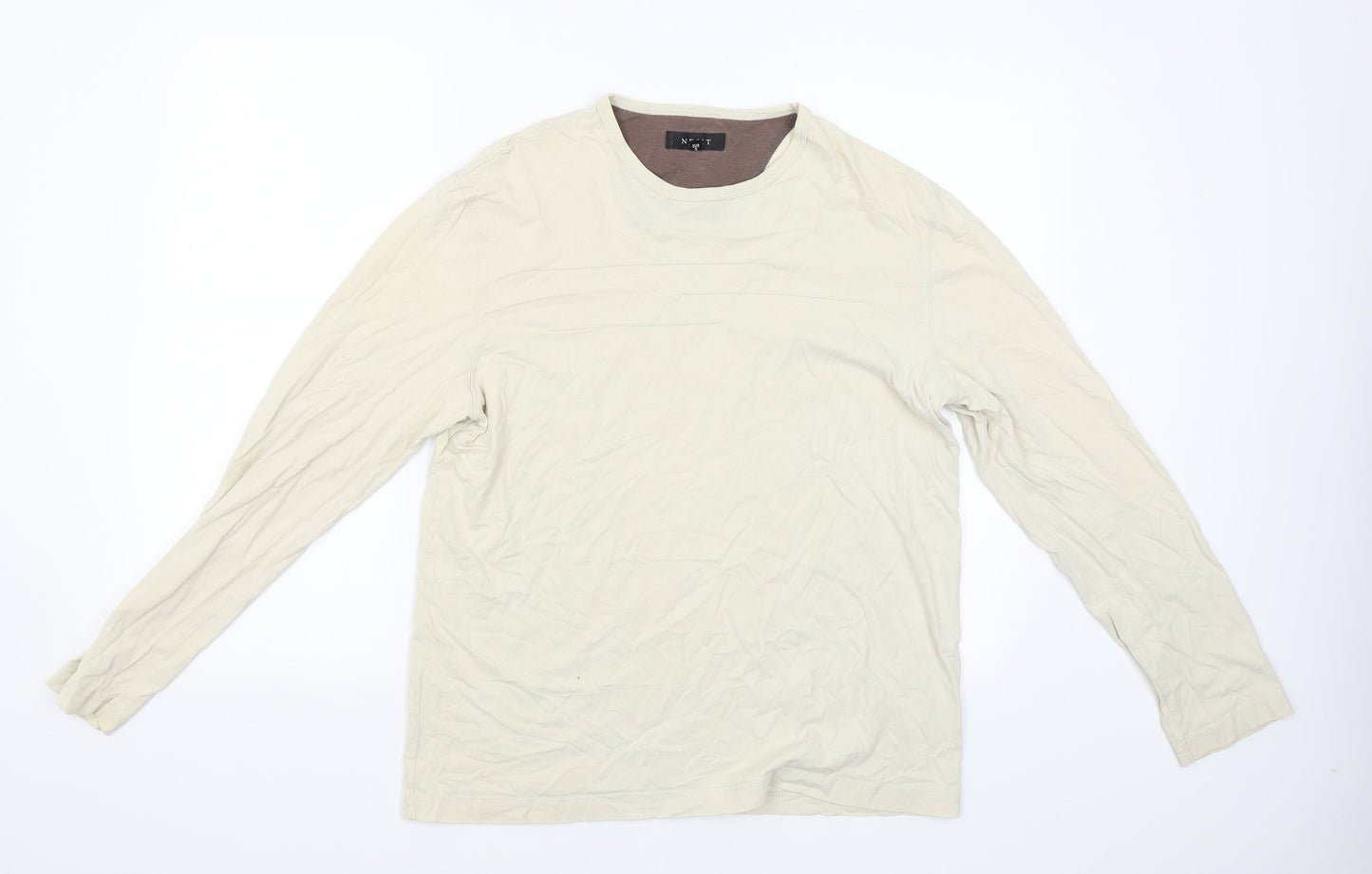 Womens UK Size M NEXT Beige Pullover Jumper
