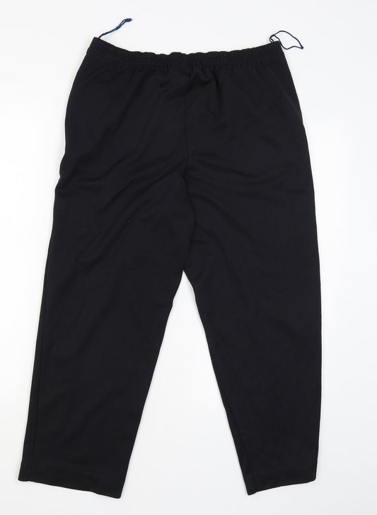 Womens UK Size 14 Preworn Regular Fit Capri Blue Trousers
