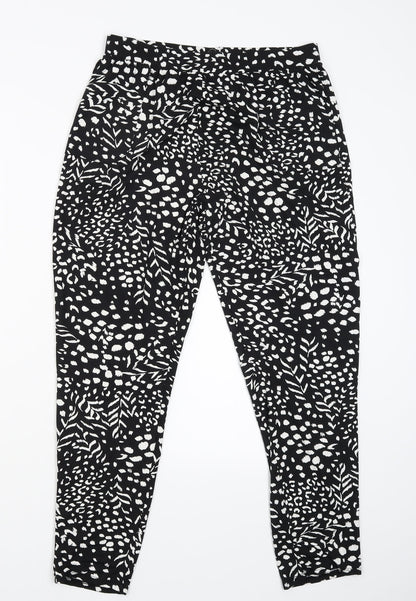 George Womens Black   Jogger Trousers Size 12 L26 in