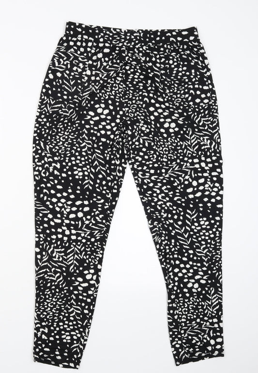 George Womens Black   Jogger Trousers Size 12 L26 in