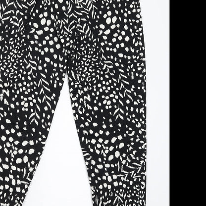 George Womens Black   Jogger Trousers Size 12 L26 in