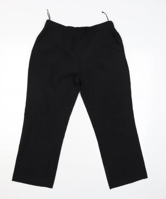 Womens UK Size 12 Preworn Regular Fit Jegging Black Trousers