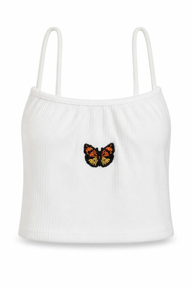 Womens UK Size 10 Missguided White Camisole Blouse