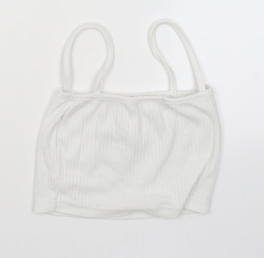 Womens UK Size 10 Missguided White Camisole Blouse
