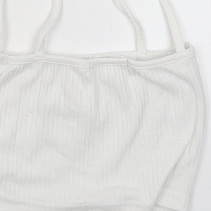 Womens UK Size 10 Missguided White Camisole Blouse
