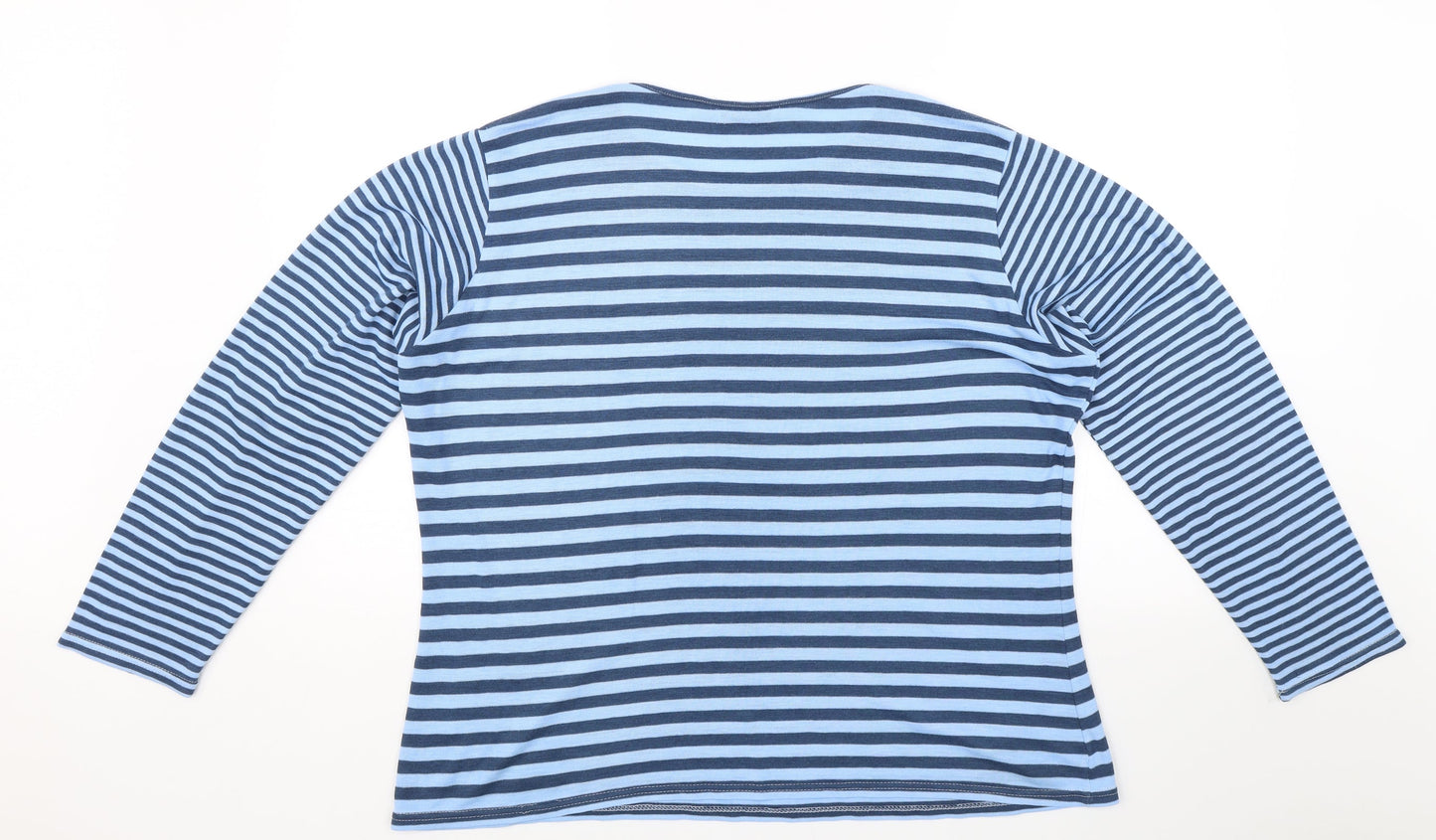 Womens UK Size 18 Inspire Blue Pullover Jumper