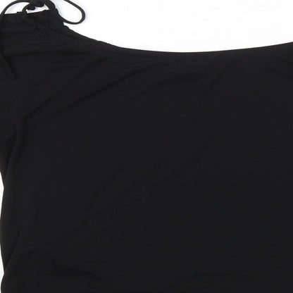 Womens UK Size 10 Topshop Black Basic Blouse