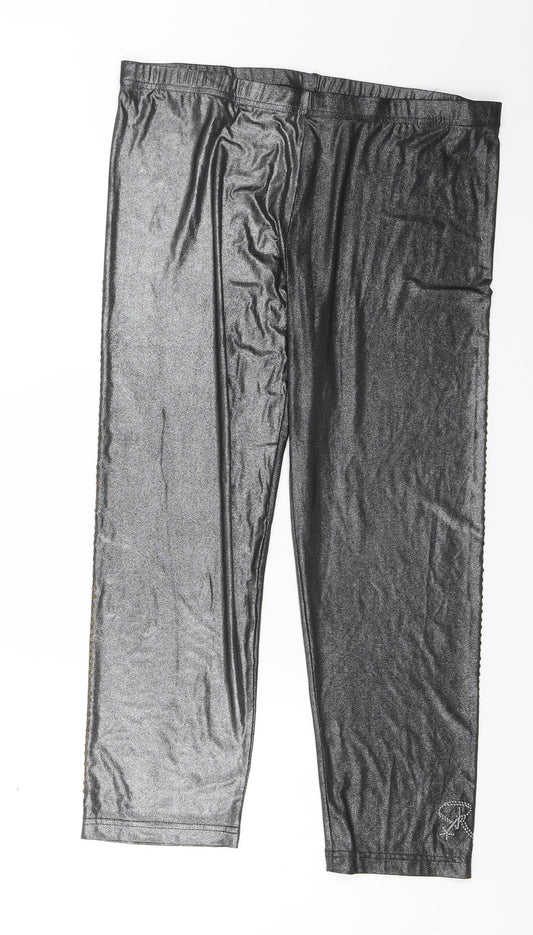 Ringspun Womens Silver   Jogger Leggings Size 4 L22 in