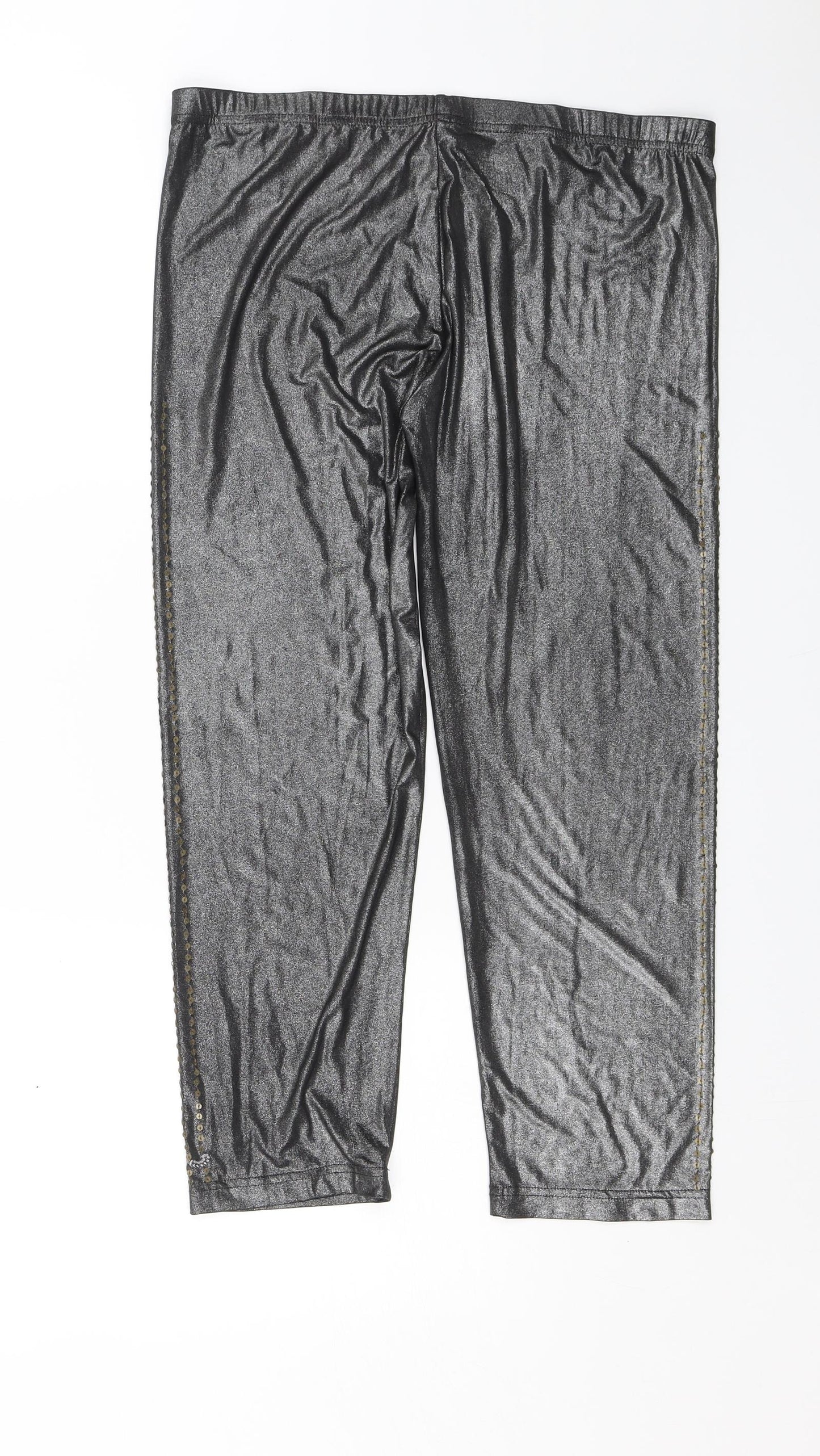 Ringspun Womens Silver   Jogger Leggings Size 4 L22 in