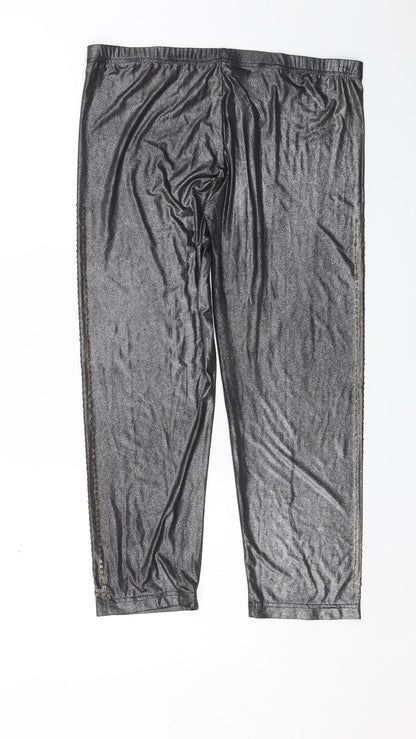 Ringspun Womens Silver   Jogger Leggings Size 4 L22 in