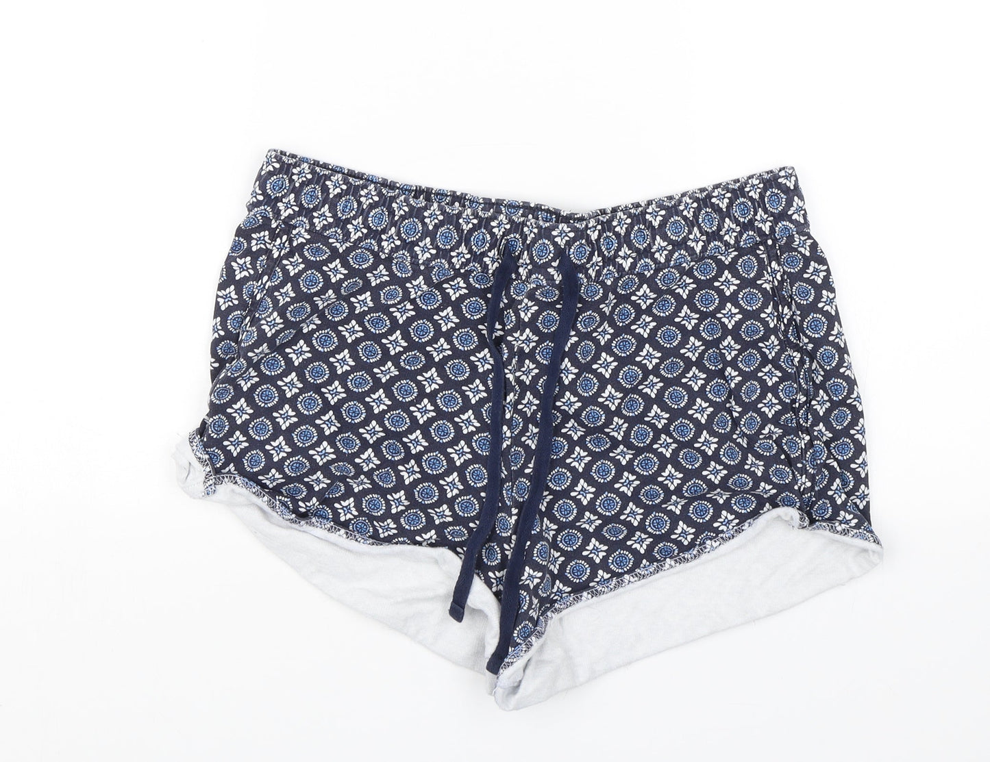 Papaya Womens Blue Floral  Hot Pants Shorts Size 12