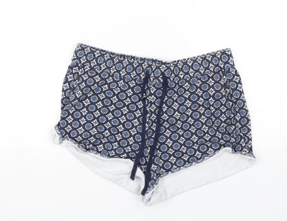Papaya Womens Blue Floral  Hot Pants Shorts Size 12