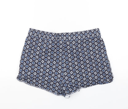 Papaya Womens Blue Floral  Hot Pants Shorts Size 12