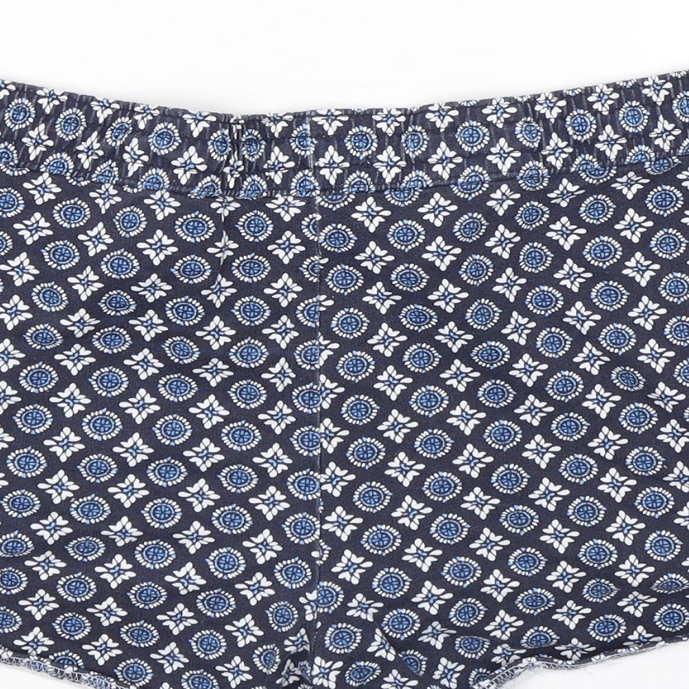 Papaya Womens Blue Floral  Hot Pants Shorts Size 12