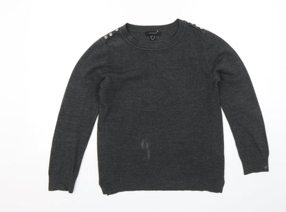 Womens UK Size 12 Atmosphere Grey Pullover Jumper