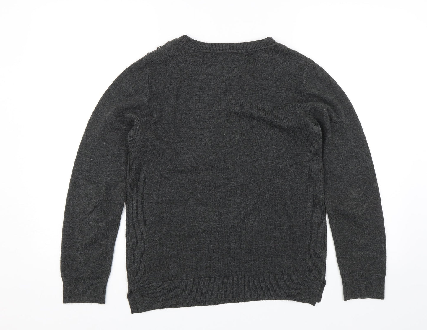 Womens UK Size 12 Atmosphere Grey Pullover Jumper
