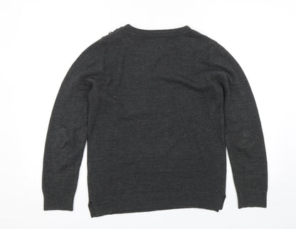 Womens UK Size 12 Atmosphere Grey Pullover Jumper