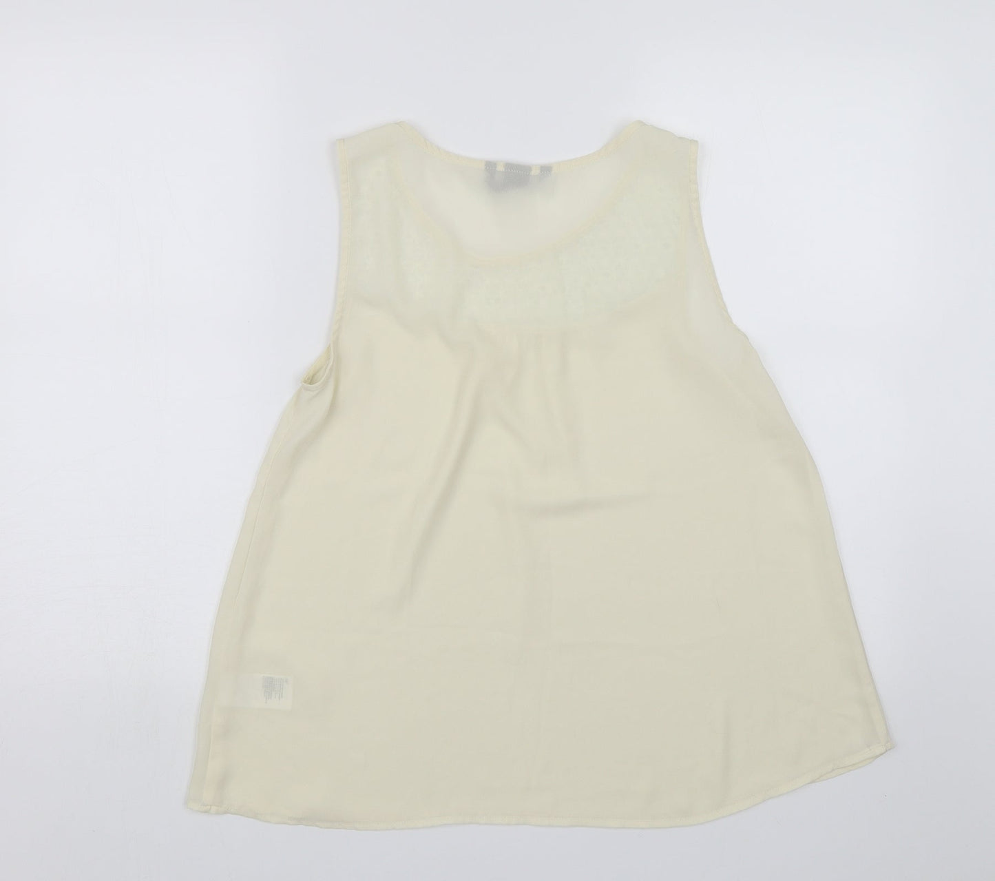Womens UK Size 8 H&M Ivory Basic Blouse