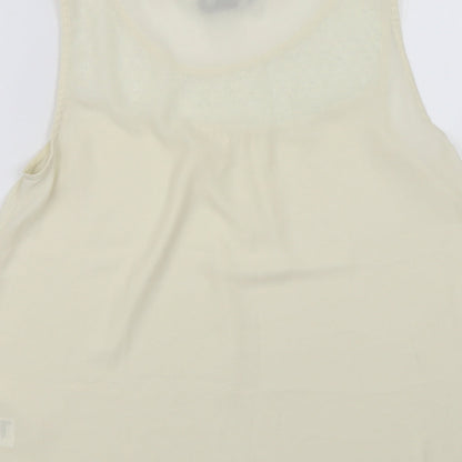 Womens UK Size 8 H&M Ivory Basic Blouse