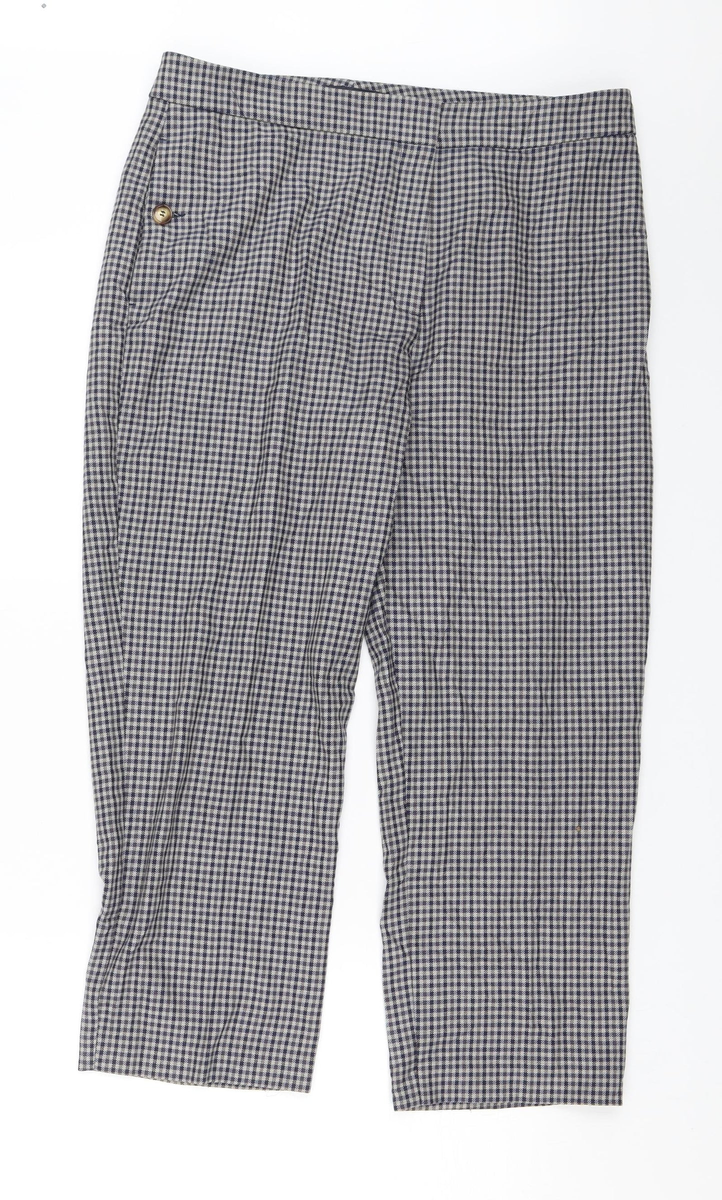 Womens UK Size 14 M&S Regular Fit  Grey Trousers