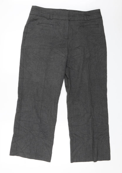 Womens UK Size 36 in Marks and Spencer Regular Fit Dress Pants Grey Trousers