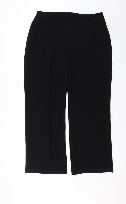 Anne Brooks Womens Black   Dress Pants Trousers Size 14 L26 in