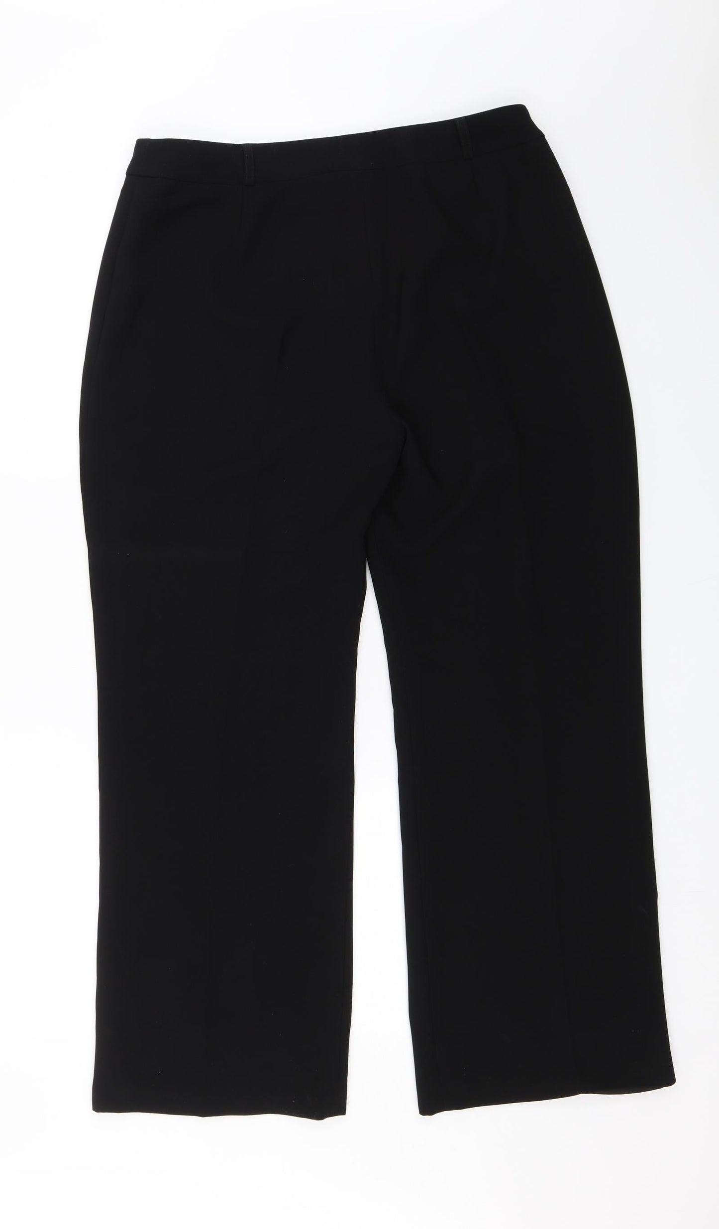 Anne Brooks Womens Black   Dress Pants Trousers Size 14 L26 in