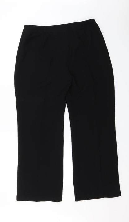 Anne Brooks Womens Black   Dress Pants Trousers Size 14 L26 in