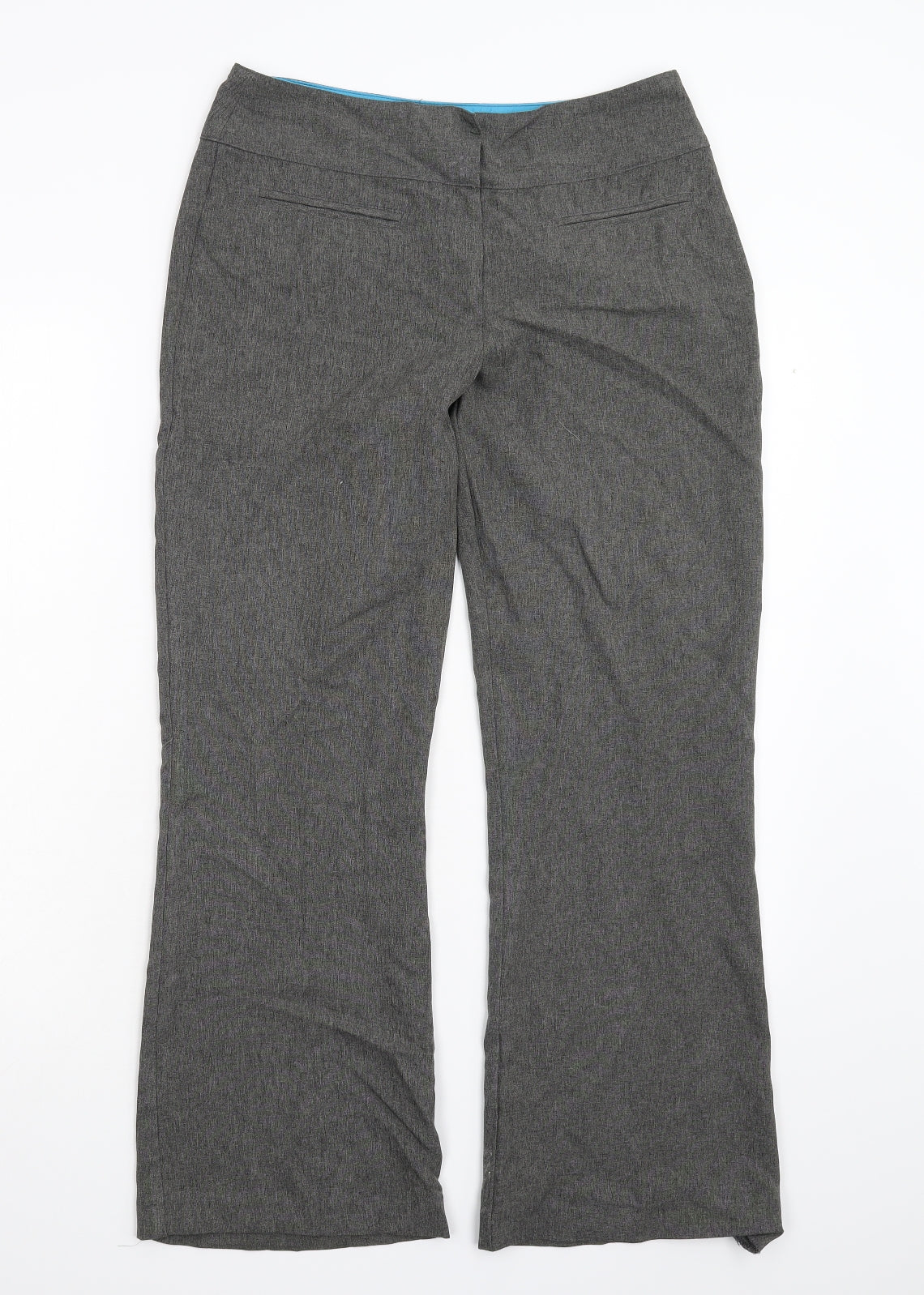 AMARANTO Womens Grey   Trousers  Size 10 L29 in