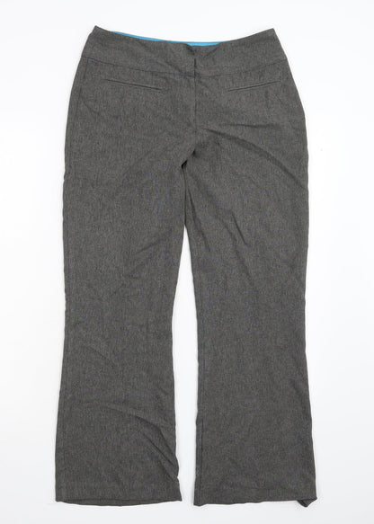 AMARANTO Womens Grey   Trousers  Size 10 L29 in