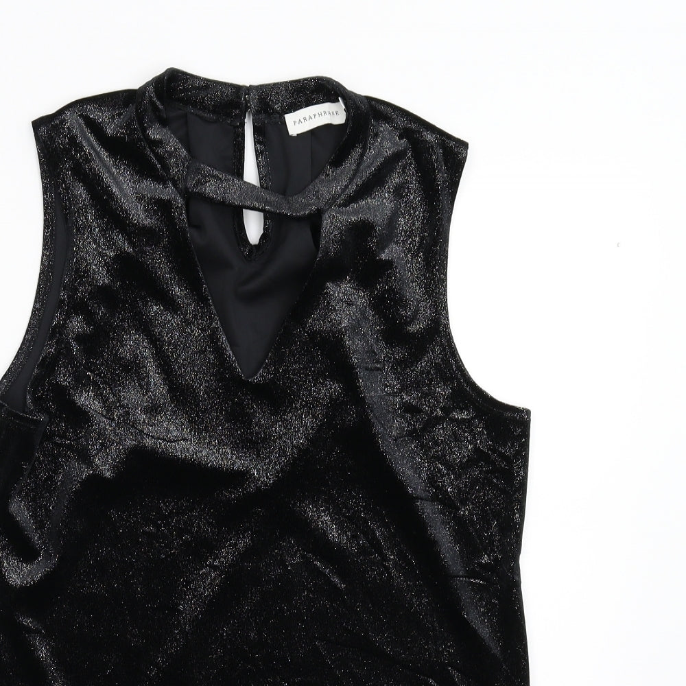 Paraphrase Womens Black   Basic Tank Size L