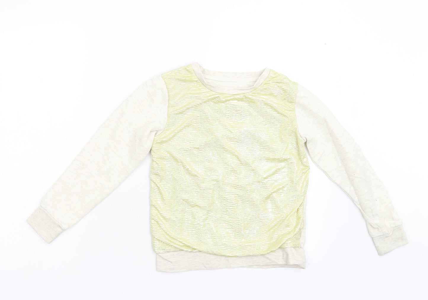 YD Girls Gold   Pullover Sweatshirt Size 8-9 Years