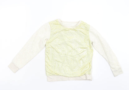 YD Girls Gold   Pullover Sweatshirt Size 8-9 Years