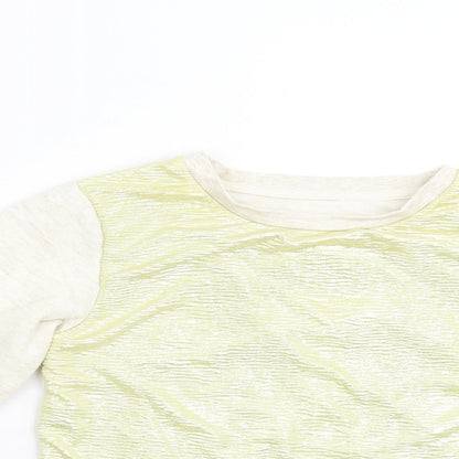 YD Girls Gold   Pullover Sweatshirt Size 8-9 Years