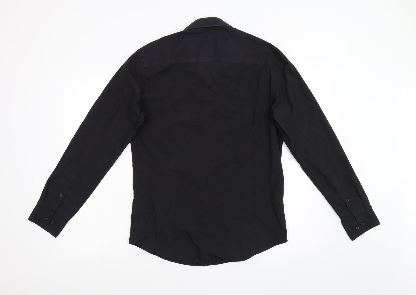 Taylor & Wright Mens Black    Button-Up Size 15