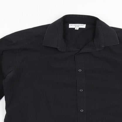 Taylor & Wright Mens Black    Button-Up Size 15